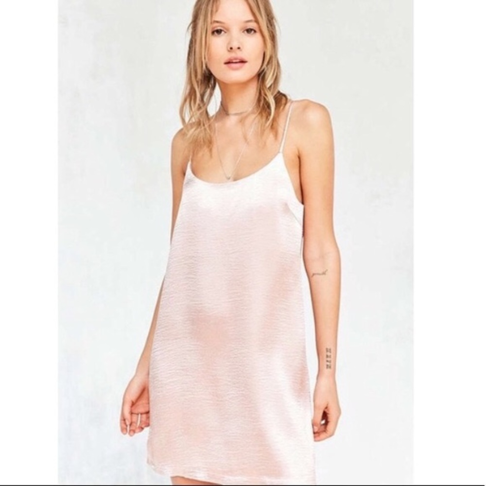 UO Pink Shiny Dress